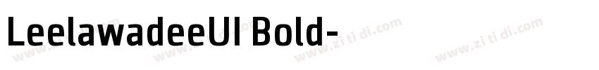 LeelawadeeUI Bold字体转换
